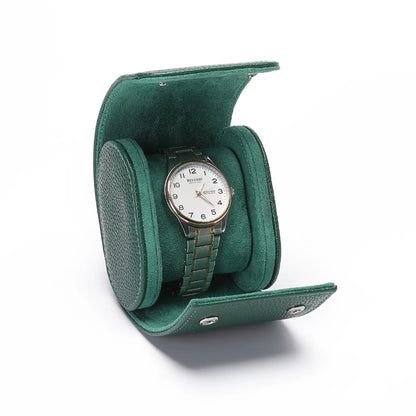 Luxury Leather Watch Travel Storage Roll