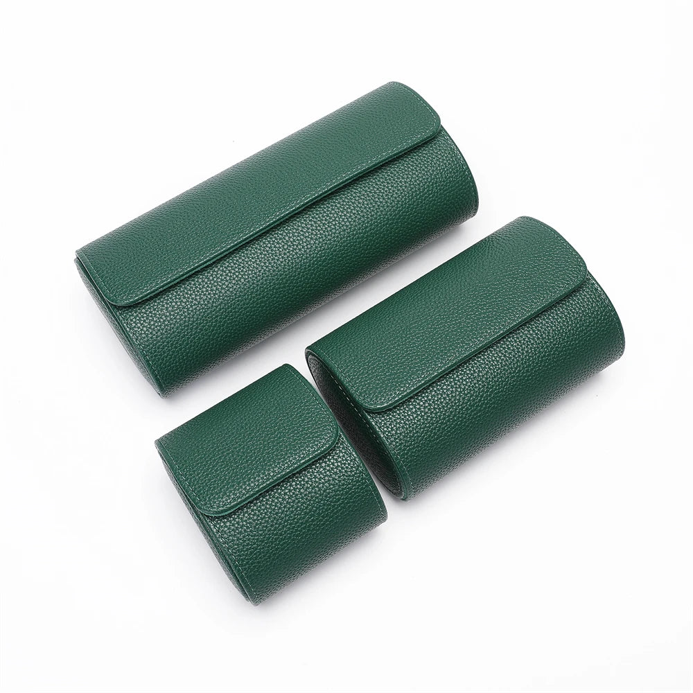 Luxury Leather Watch Travel Storage Roll