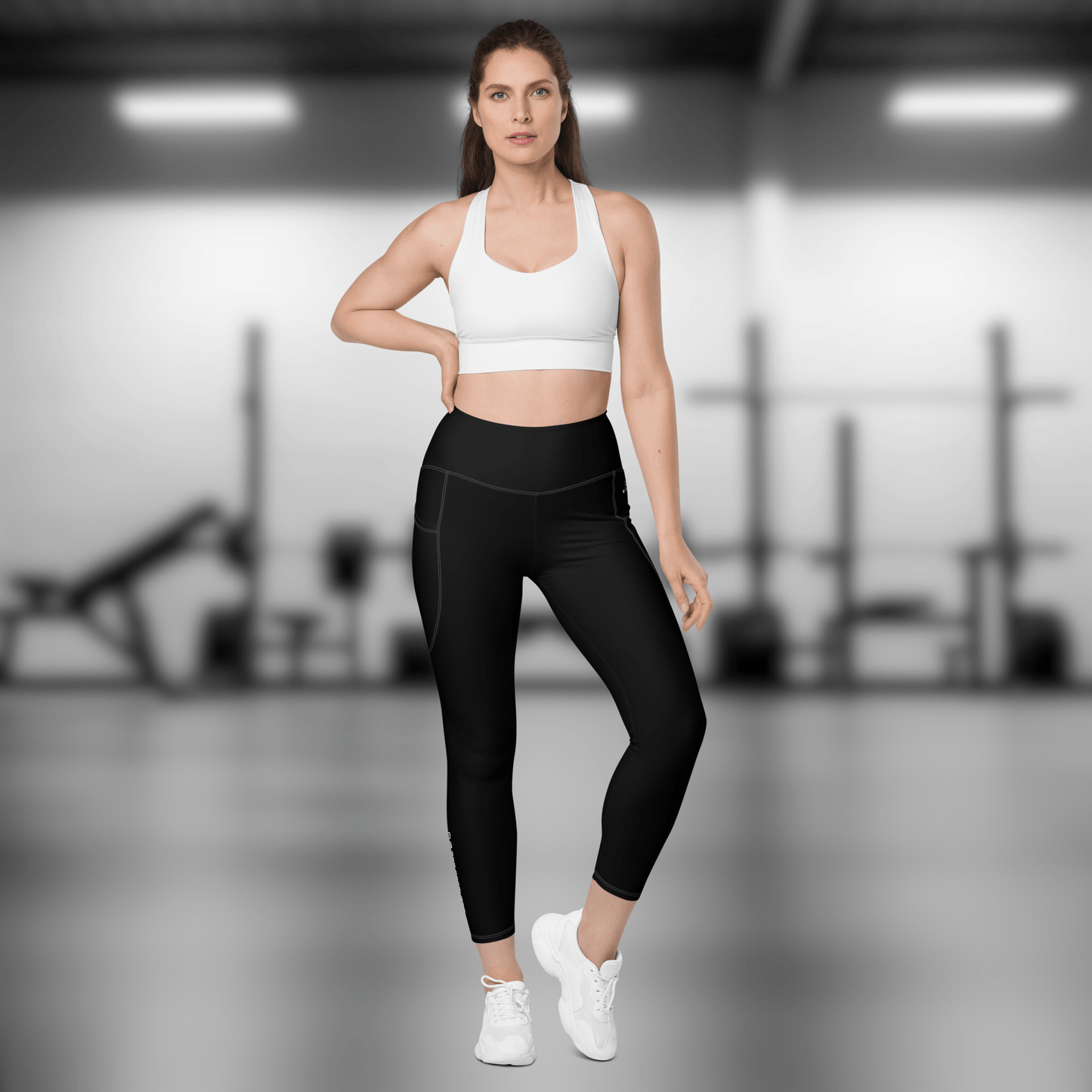 Gym Bag Essential Leggings with pockets - Black - Gym Bag Essentials