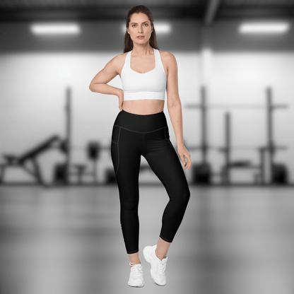 Gym Bag Essential Leggings with pockets - Black - Gym Bag Essentials