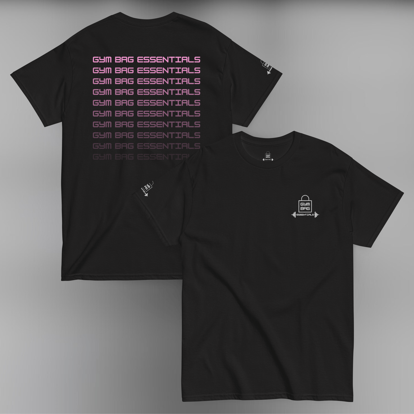 Gym Bag Essentials Classic Embroidered Tee - Fade - Gym Bag Essentials