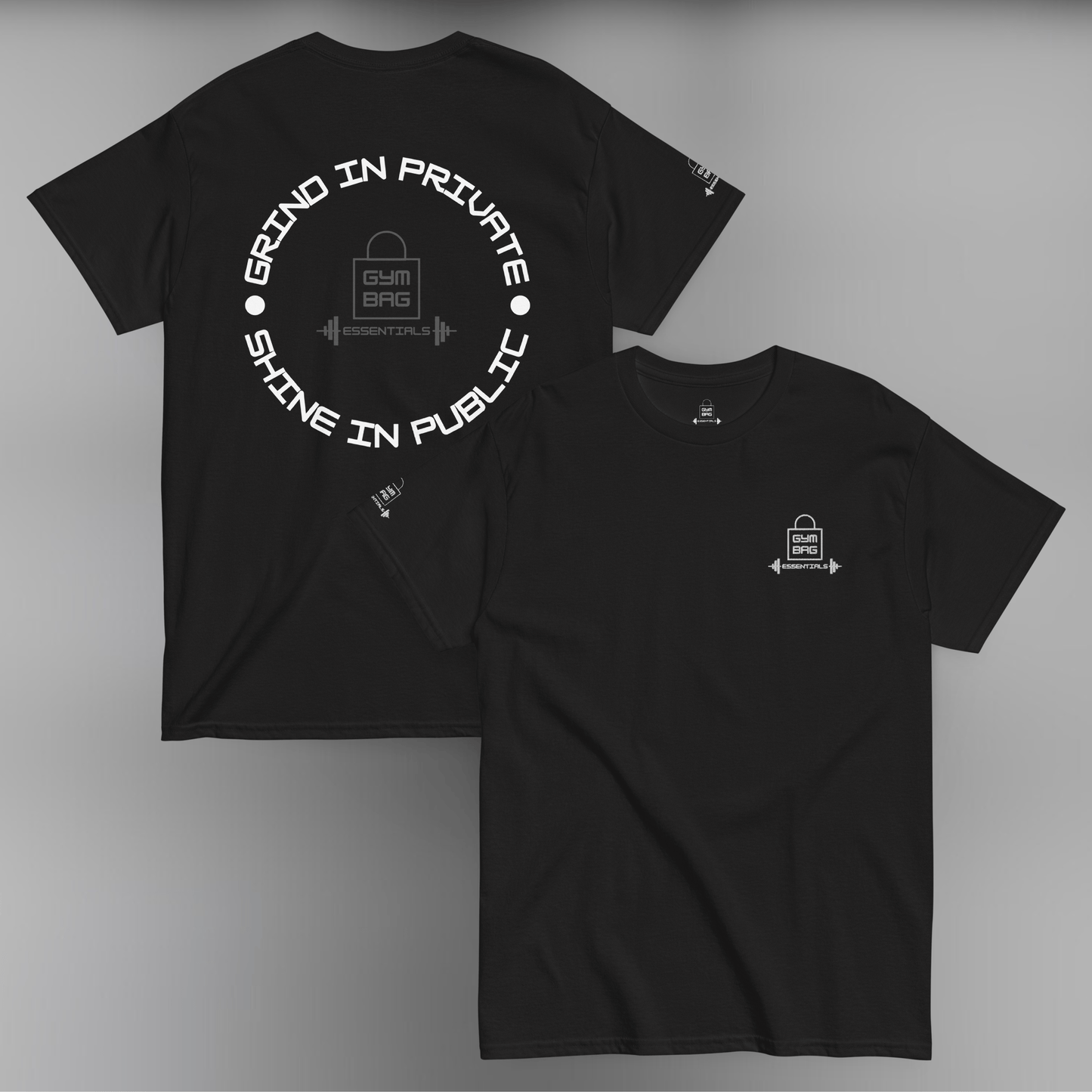 Gym Bag Essentials Classic Embroidered Tee - Grind - Gym Bag Essentials