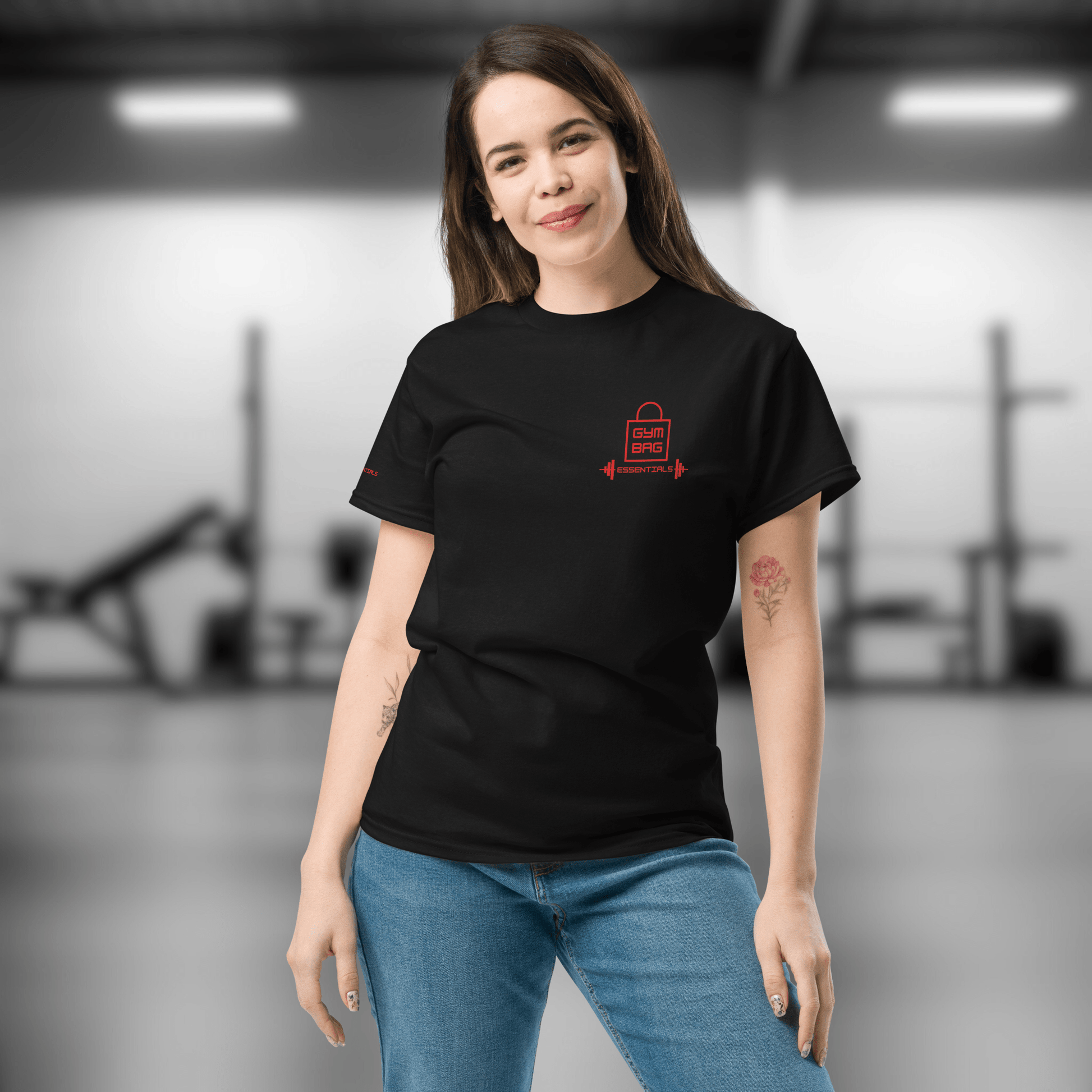 Gym Bag Essentials Classic Tee - Red - Gym Bag Essentials