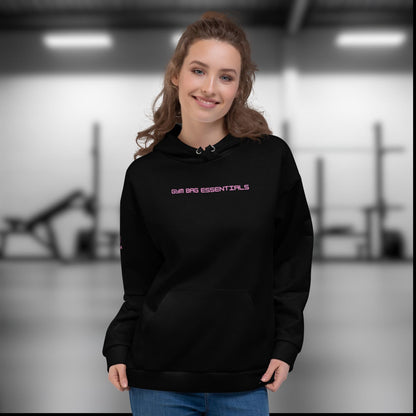 Gym Bag Essentials Hoodie - Black/Pink - Gym Bag Essentials