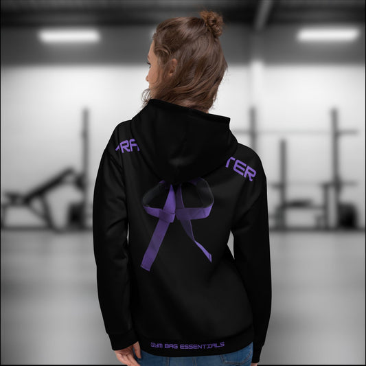 Gym Bag Essentials Hoodie - Black/Purple - Gym Bag Essentials