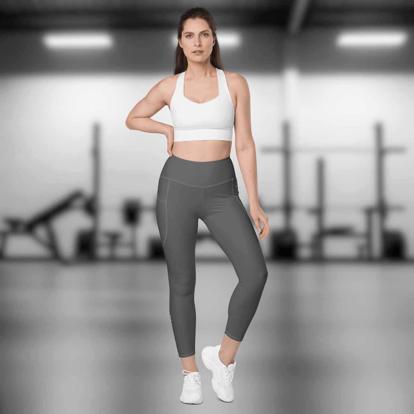 Gym Bag Essentials Leggings with Pockets - Charcoal - Gym Bag Essentials