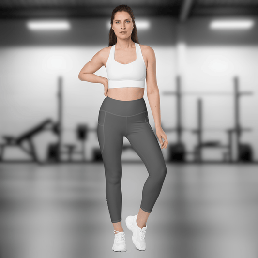 Gym Bag Essentials Leggings with Pockets - Charcoal - Gym Bag Essentials
