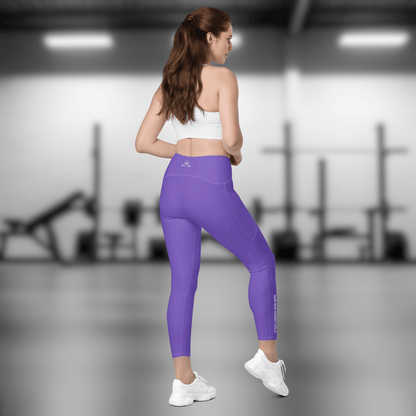 Gym Bag Essentials Leggings with Pockets - Purple - Gym Bag Essentials