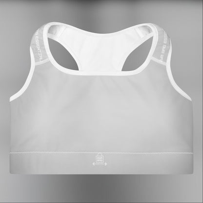 Gym Bag Essentials Padded Sports Bra - Grey - Gym Bag Essentials
