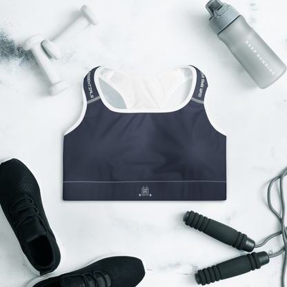 Gym Bag Essentials Padded Sports Bra - Navy - Gym Bag Essentials