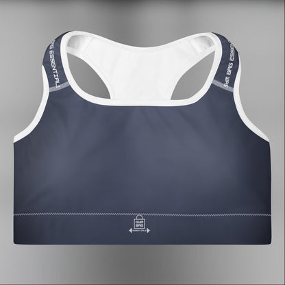 Gym Bag Essentials Padded Sports Bra - Navy - Gym Bag Essentials