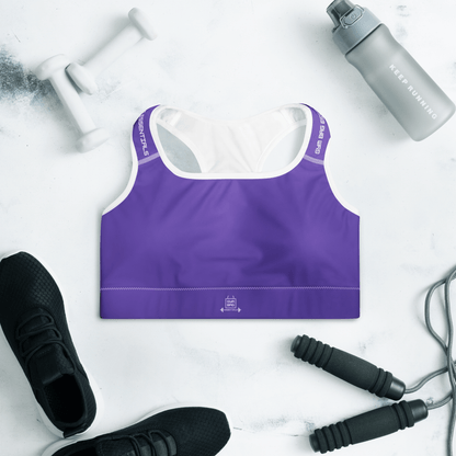 Gym Bag Essentials Padded Sports Bra - Purple - Gym Bag Essentials