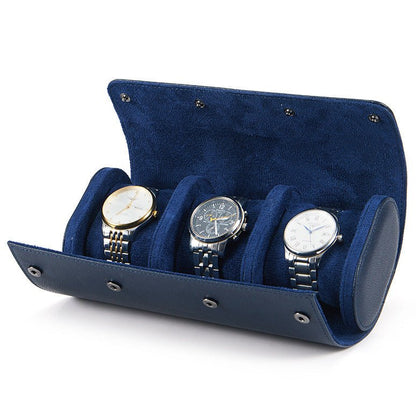 Luxury Leather Watch Travel Storage Roll - Gym Bag Essentials