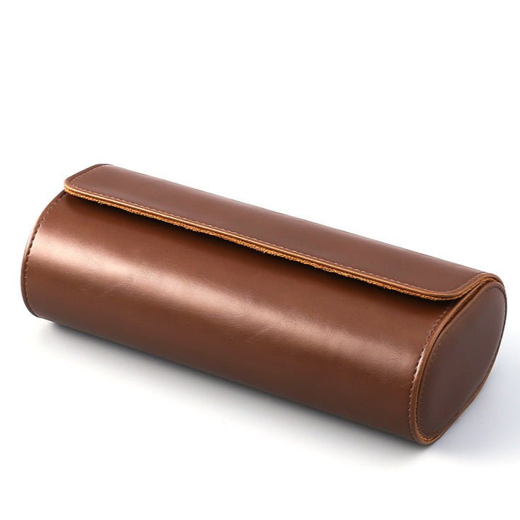 Luxury Leather Watch Travel Storage Roll - Gym Bag Essentials