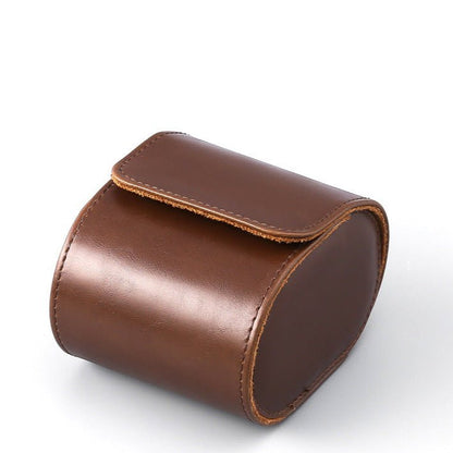 Luxury Leather Watch Travel Storage Roll - Gym Bag Essentials