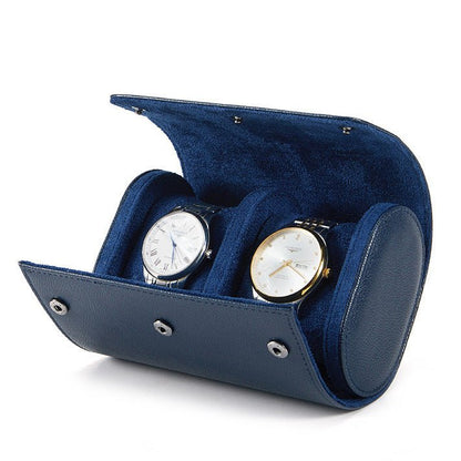 Luxury Leather Watch Travel Storage Roll - Gym Bag Essentials