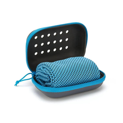 Mini Quick Dry Microfibre Gym Towel with Waterproof storage - Gym Bag Essentials