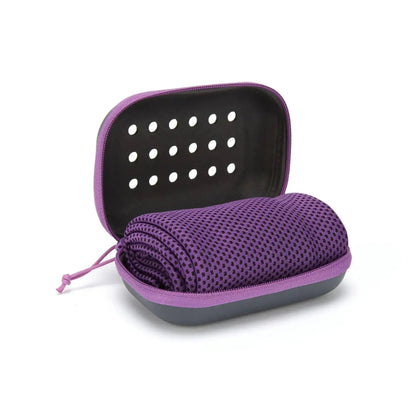 Mini Quick Dry Microfibre Gym Towel with Waterproof storage - Gym Bag Essentials