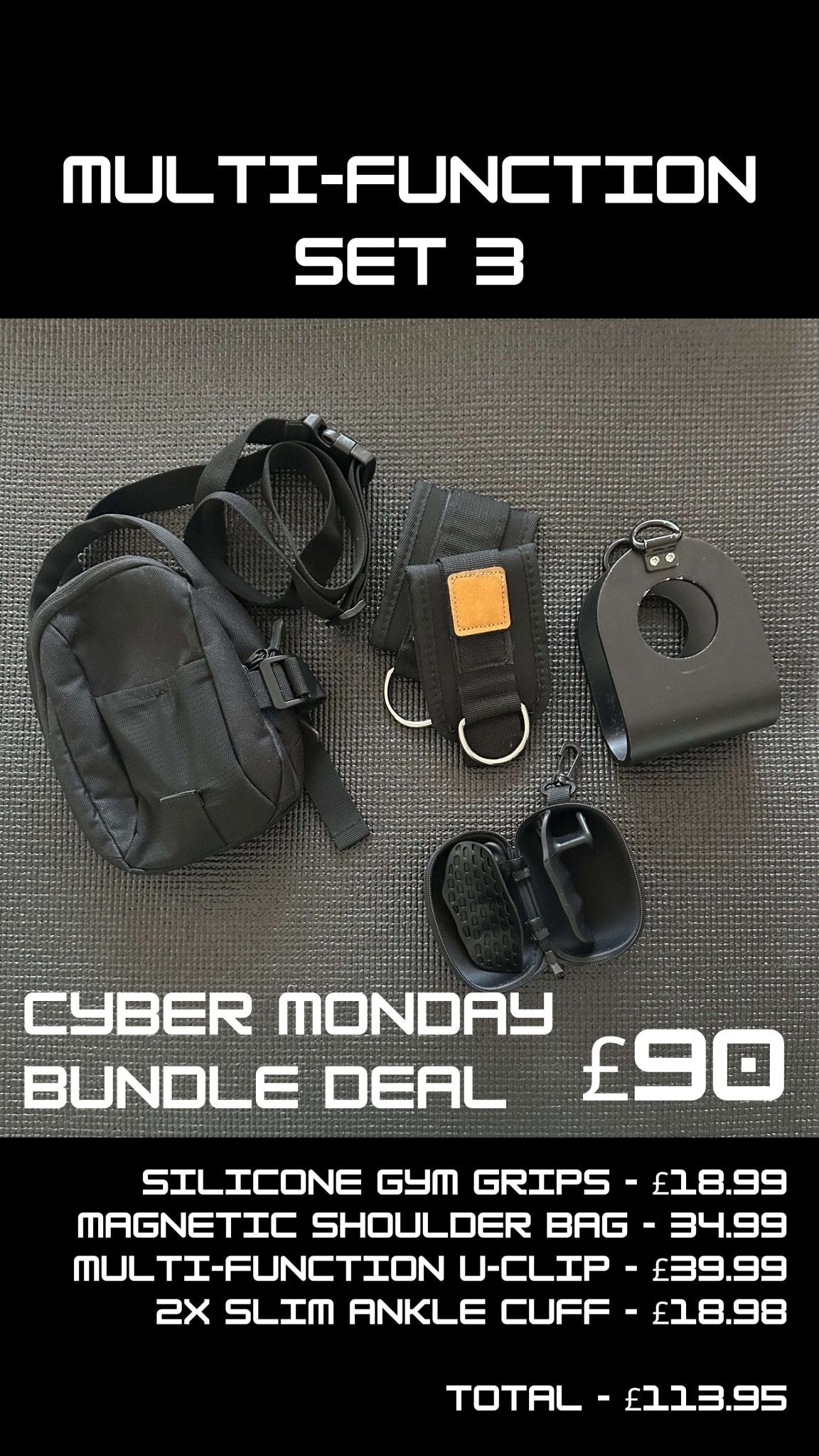Multi - function Set 3 - Gym Bag Essentials