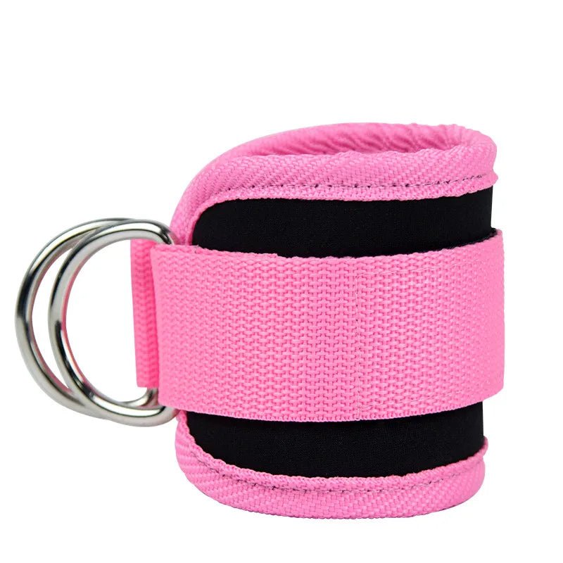 Neoprene Gym Ankle Straps with Double D - Ring Adjustable Cuff - Gym Bag Essentials