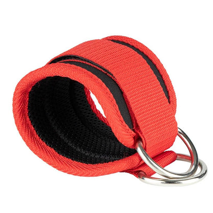 Neoprene Gym Ankle Straps with Double D - Ring Adjustable Cuff - Gym Bag Essentials