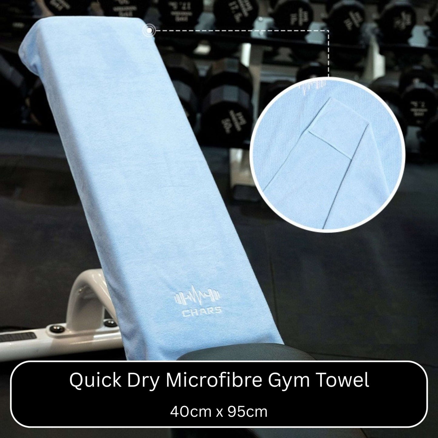 Quick Dry Microfibre Gym Towel - Gym Bag Essentials