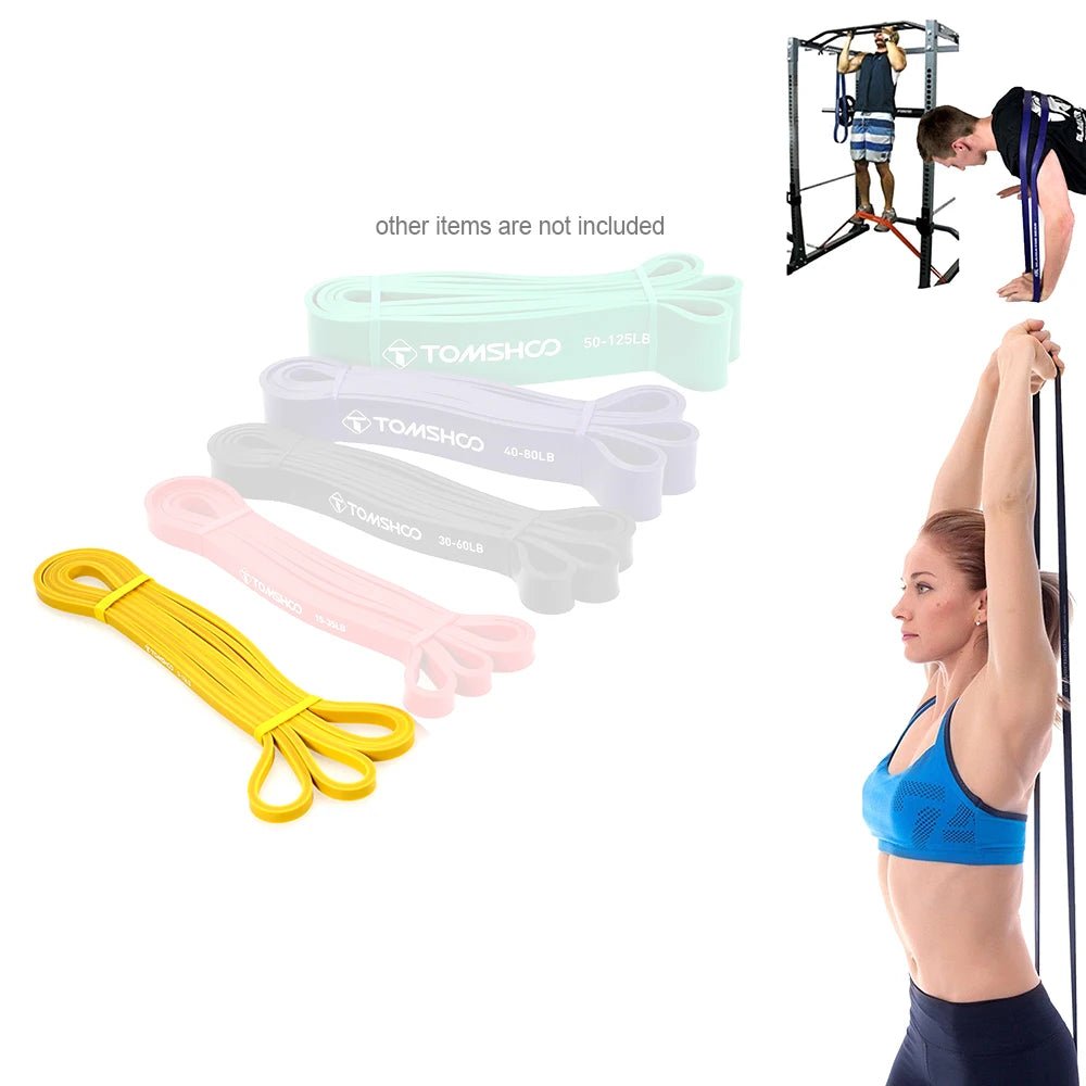 Resistance Band Set - 5 Resistance Levels - Gym Bag Essentials