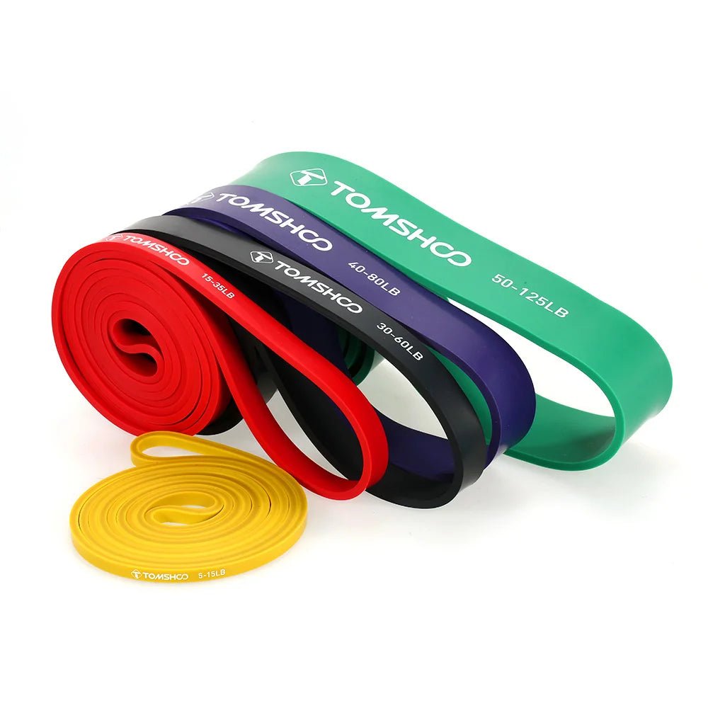 Resistance Band Set - 5 Resistance Levels - Gym Bag Essentials