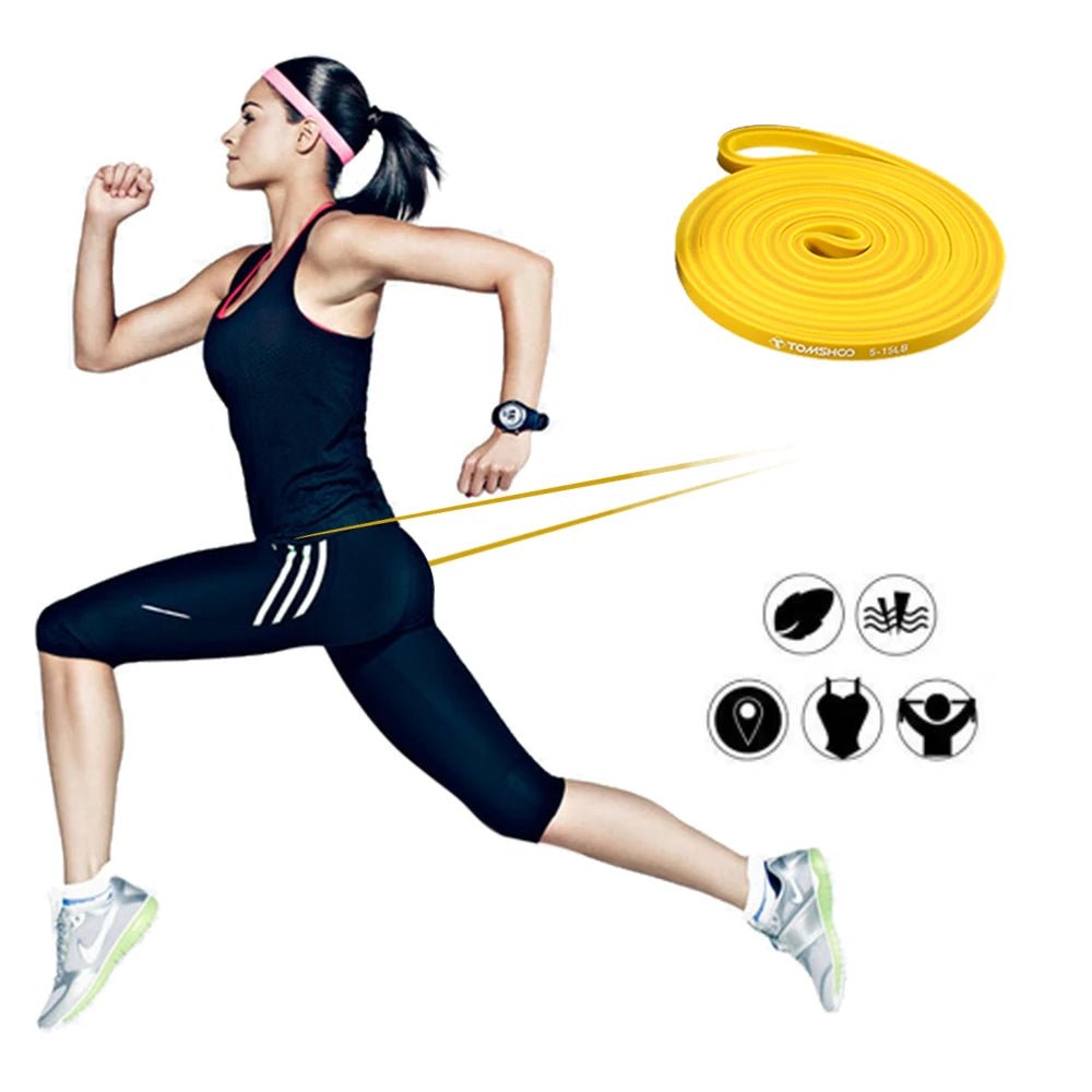 Resistance Band Set - 5 Resistance Levels - Gym Bag Essentials