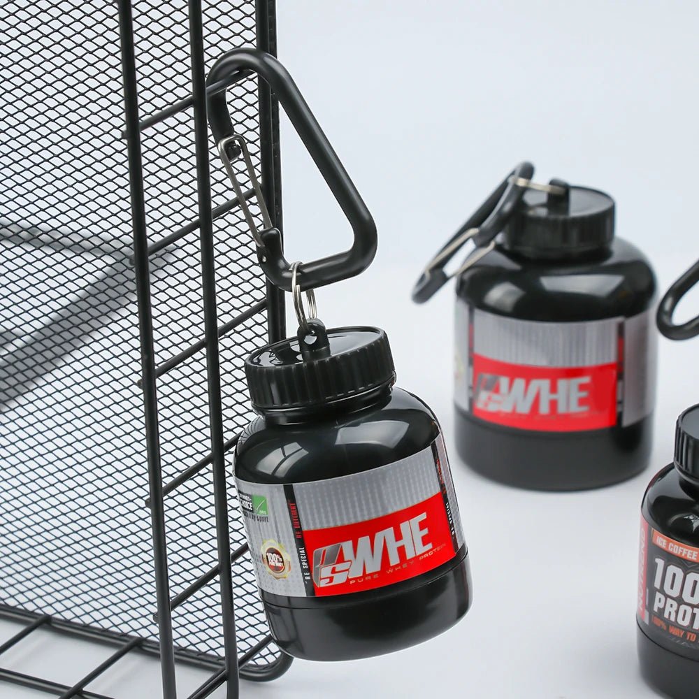Single Serving Protein Powder Travel Bottle - Gym Bag Essentials