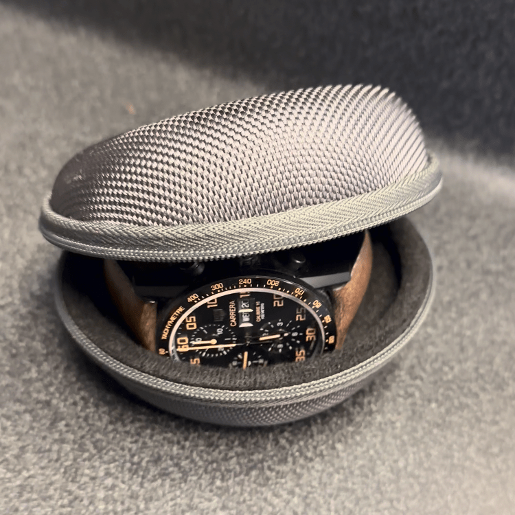 Single Watch Protective Waterproof Travel Storage Case - Gym Bag Essentials