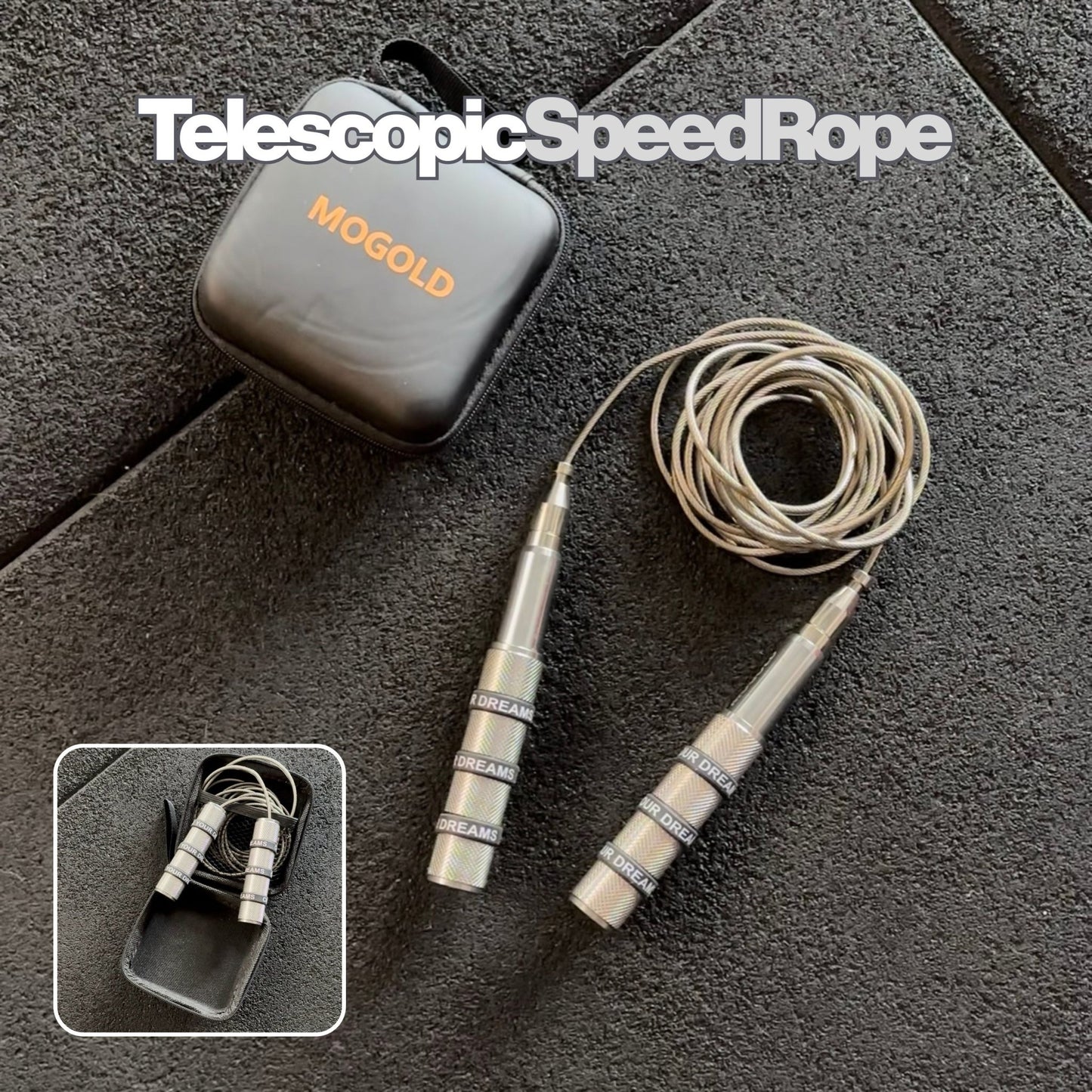 Telescopic Speed Skipping Rope - Gym Bag Essentials